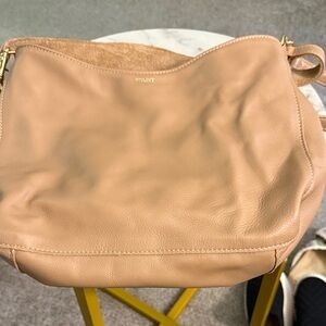 Fount Kinsley Carryall Tan Leather Hobo Bag